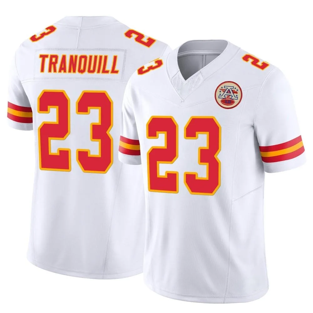 Men's Kansas City Chiefs Drue Tranquill Nike Vapor F.U.S.E. Limited White Jersey Men's Kansas City Chiefs Drue Tranquill Nike Vapor F.U.S.E. Limited White Jersey