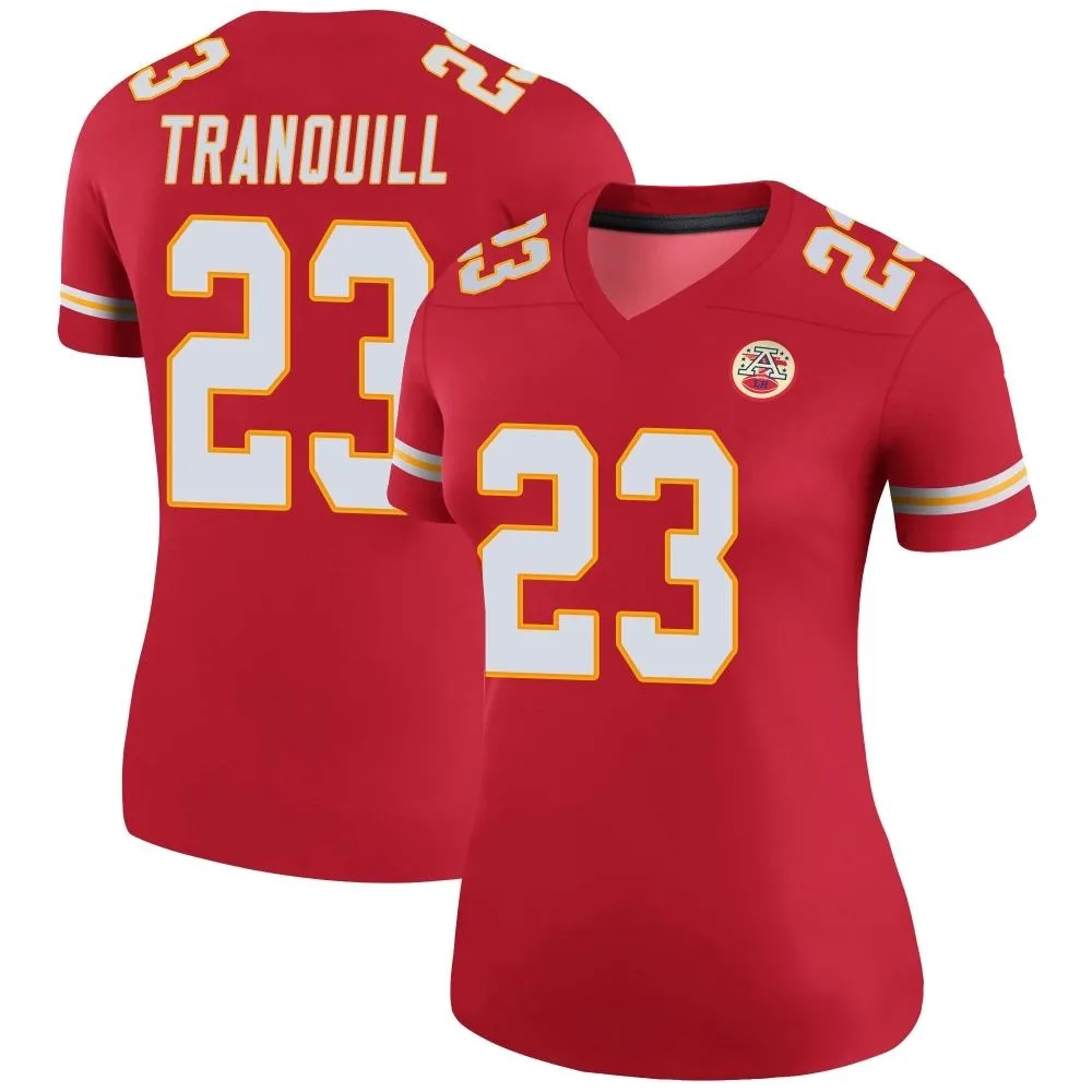 Women's Kansas City Chiefs Drue Tranquill Nike Color Rush Legend Red Jersey Women's Kansas City Chiefs Drue Tranquill Nike Color Rush Legend Red Jersey