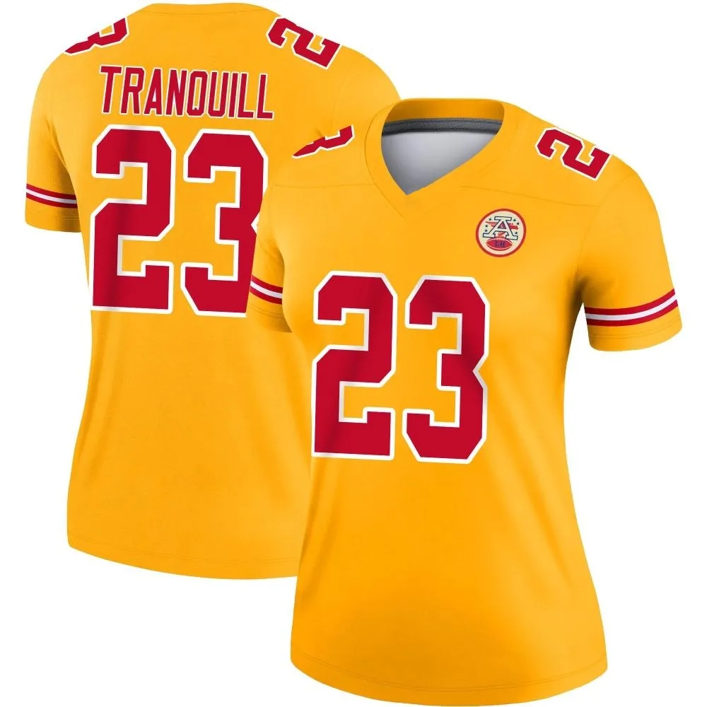 Women's Kansas City Chiefs Drue Tranquill Nike Inverted Legend Gold Jersey Women's Kansas City Chiefs Drue Tranquill Nike Inverted Legend Gold Jersey