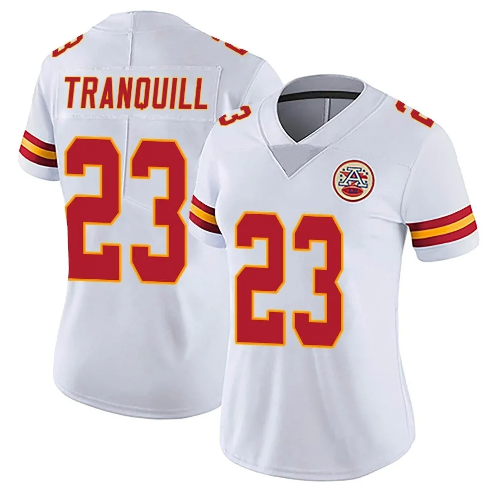Women's Kansas City Chiefs Drue Tranquill Nike Vapor Untouchable Limited White Jersey Women's Kansas City Chiefs Drue Tranquill Nike Vapor Untouchable Limited White Jersey