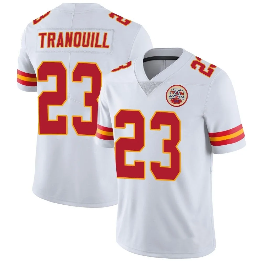 Youth Kansas City Chiefs Drue Tranquill Nike Vapor Untouchable Limited White Jersey Youth Kansas City Chiefs Drue Tranquill Nike Vapor Untouchable Limited White Jersey