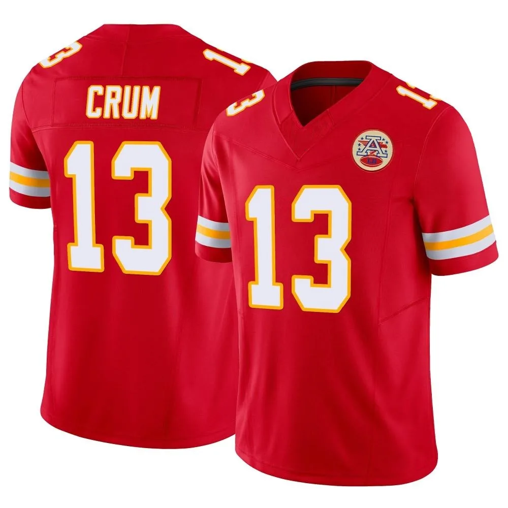 Men's Kansas City Chiefs Dustin Crum Nike Vapor F.U.S.E. Limited Red Jersey Men's Kansas City Chiefs Dustin Crum Nike Vapor F.U.S.E. Limited Red Jersey
