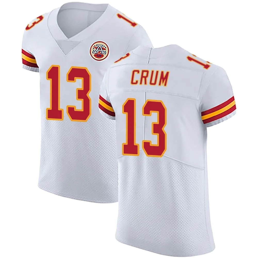 Men's Kansas City Chiefs Dustin Crum Nike Vapor Untouchable Elite White Jersey Men's Kansas City Chiefs Dustin Crum Nike Vapor Untouchable Elite White Jersey