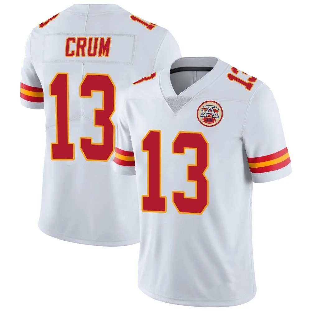 Men's Kansas City Chiefs Dustin Crum Nike Vapor Untouchable Limited White Jersey Men's Kansas City Chiefs Dustin Crum Nike Vapor Untouchable Limited White Jersey