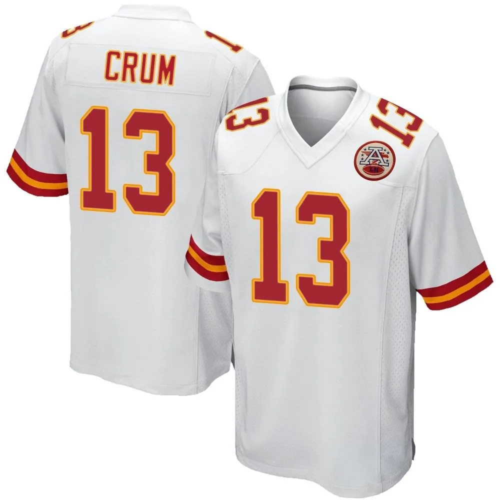 Youth Kansas City Chiefs Dustin Crum Nike Game White Jersey Youth Kansas City Chiefs Dustin Crum Nike Game White Jersey