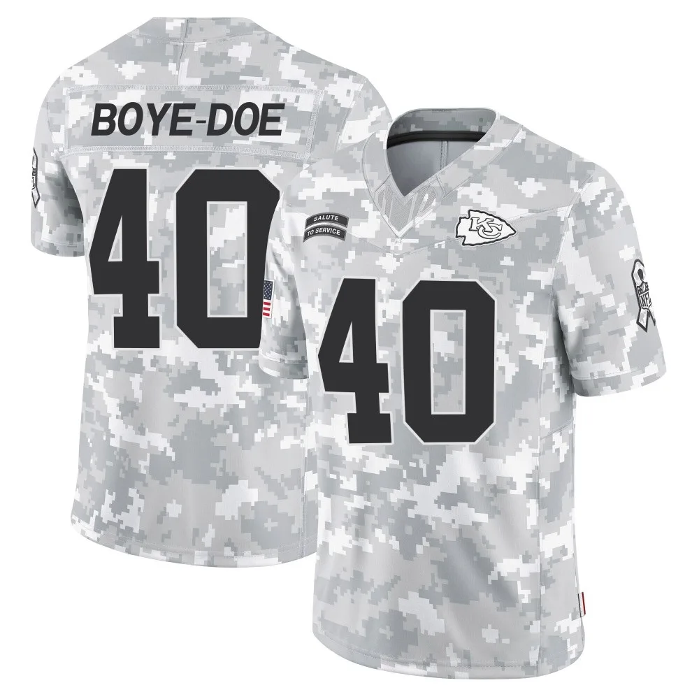 Men's Kansas City Chiefs Ekow Boye-Doe Nike 2024 Salute to Service Limited Arctic Camo Jersey Men's Kansas City Chiefs Ekow Boye-Doe Nike 2024 Salute to Service Limited Arctic Camo Jersey