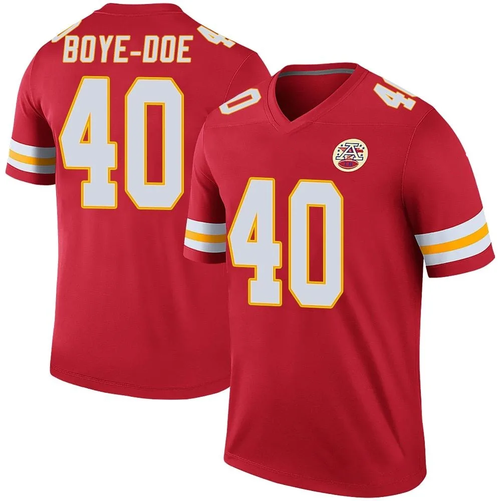 Men's Kansas City Chiefs Ekow Boye-Doe Nike Color Rush Legend Red Jersey Men's Kansas City Chiefs Ekow Boye-Doe Nike Color Rush Legend Red Jersey