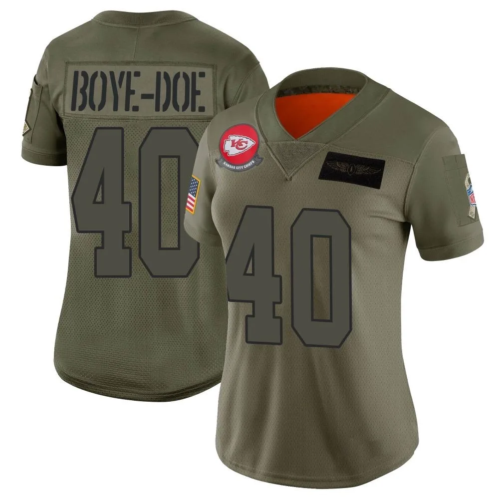Women's Kansas City Chiefs Ekow Boye-Doe Nike 2019 Salute to Service Limited Camo Jersey Women's Kansas City Chiefs Ekow Boye-Doe Nike 2019 Salute to Service Limited Camo Jersey