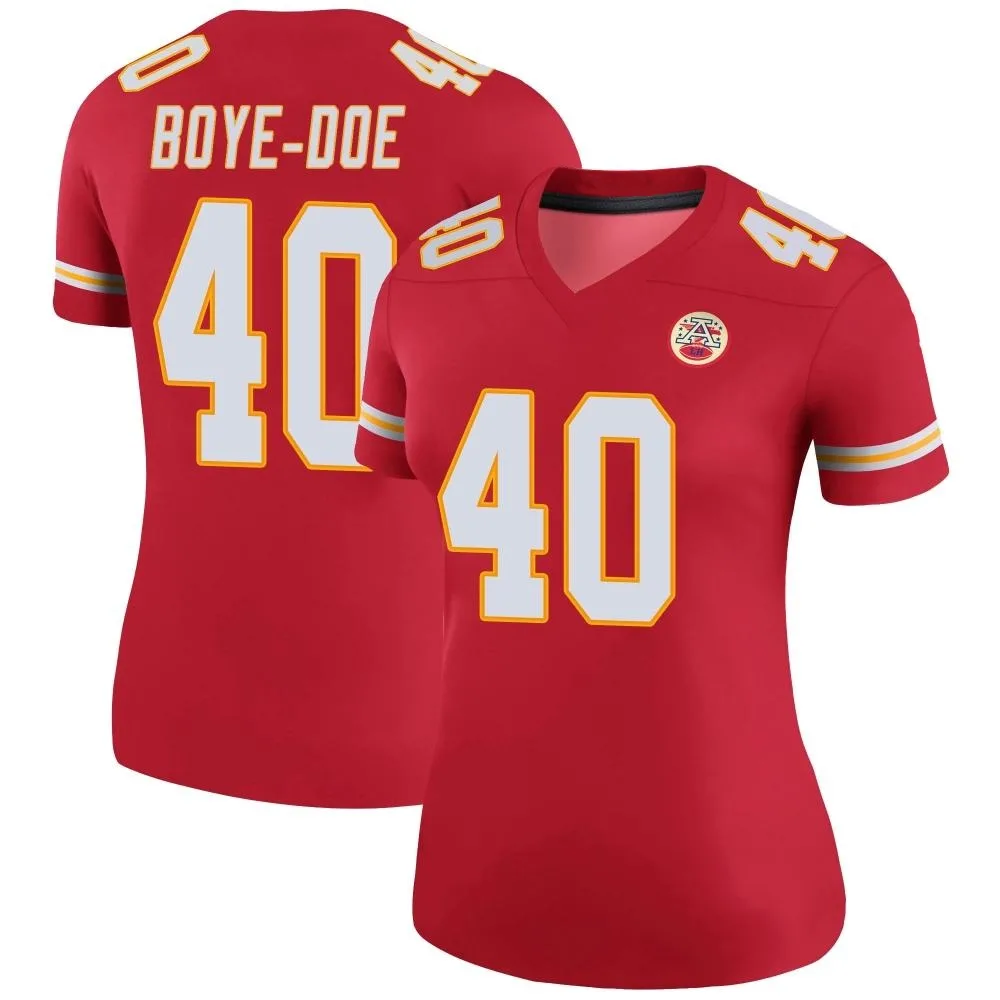 Women's Kansas City Chiefs Ekow Boye-Doe Nike Color Rush Legend Red Jersey Women's Kansas City Chiefs Ekow Boye-Doe Nike Color Rush Legend Red Jersey