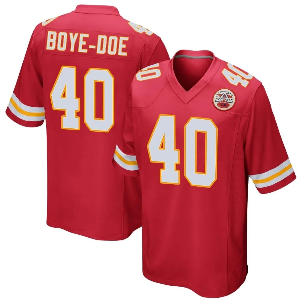 Youth Kansas City Chiefs Ekow Boye-Doe Nike Team Color Game Red Jersey Youth Kansas City Chiefs Ekow Boye-Doe Nike Team Color Game Red Jersey