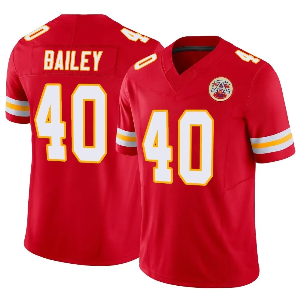 Men's Kansas City Chiefs Emani Bailey Nike Vapor F.U.S.E. Limited Red Jersey Men's Kansas City Chiefs Emani Bailey Nike Vapor F.U.S.E. Limited Red Jersey