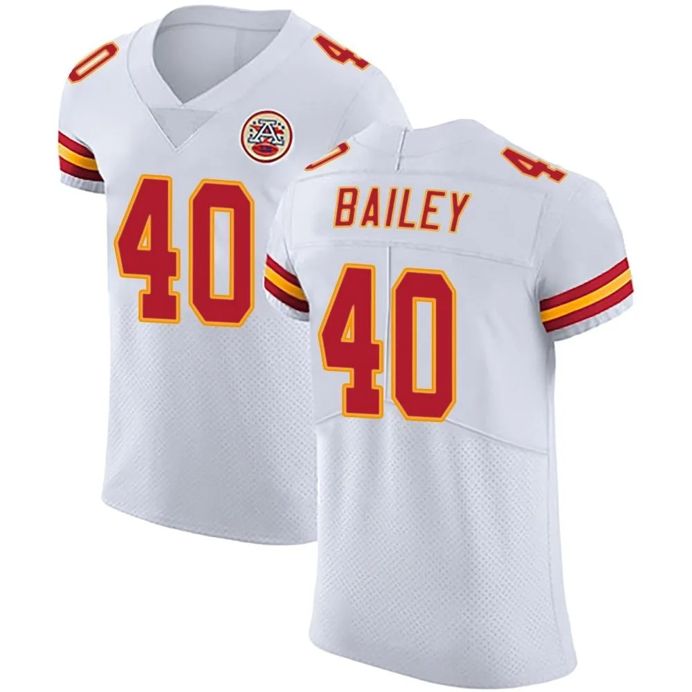 Men's Kansas City Chiefs Emani Bailey Nike Vapor Untouchable Elite White Jersey Men's Kansas City Chiefs Emani Bailey Nike Vapor Untouchable Elite White Jersey