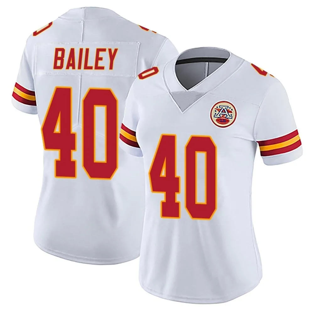 Women's Kansas City Chiefs Emani Bailey Nike Vapor Untouchable Limited White Jersey Women's Kansas City Chiefs Emani Bailey Nike Vapor Untouchable Limited White Jersey