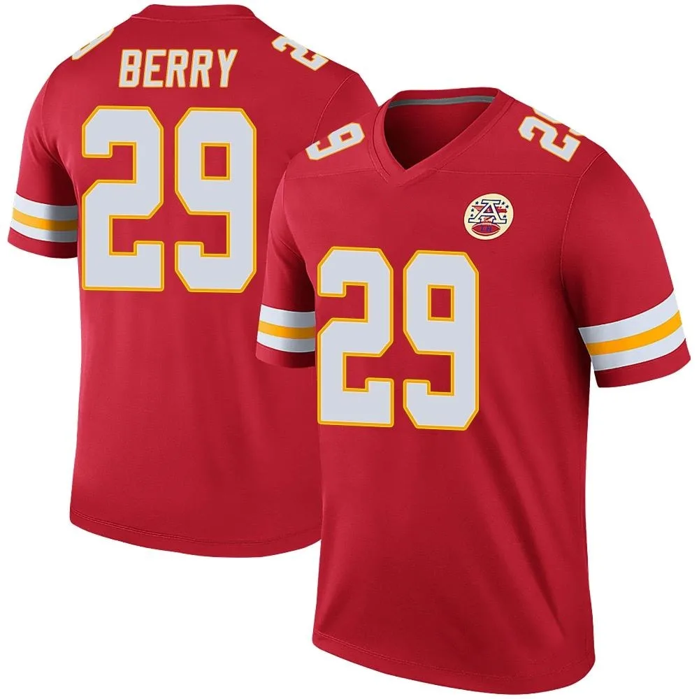 Men's Kansas City Chiefs Eric Berry Nike Color Rush Legend Red Jersey Men's Kansas City Chiefs Eric Berry Nike Color Rush Legend Red Jersey