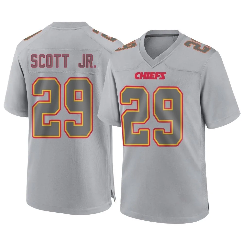Men's Kansas City Chiefs Eric Scott Jr. Nike Atmosphere Fashion Game Gray Jersey Men's Kansas City Chiefs Eric Scott Jr. Nike Atmosphere Fashion Game Gray Jersey