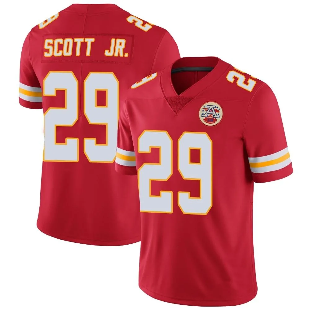 Men's Kansas City Chiefs Eric Scott Jr. Nike Team Color Vapor Untouchable Limited Red Jersey Men's Kansas City Chiefs Eric Scott Jr. Nike Team Color Vapor Untouchable Limited Red Jersey