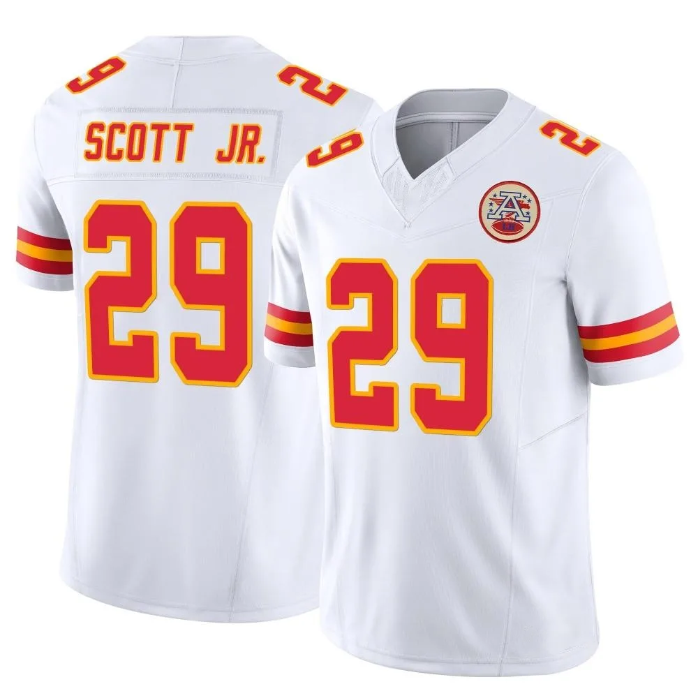 Men's Kansas City Chiefs Eric Scott Jr. Nike Vapor F.U.S.E. Limited White Jersey Men's Kansas City Chiefs Eric Scott Jr. Nike Vapor F.U.S.E. Limited White Jersey