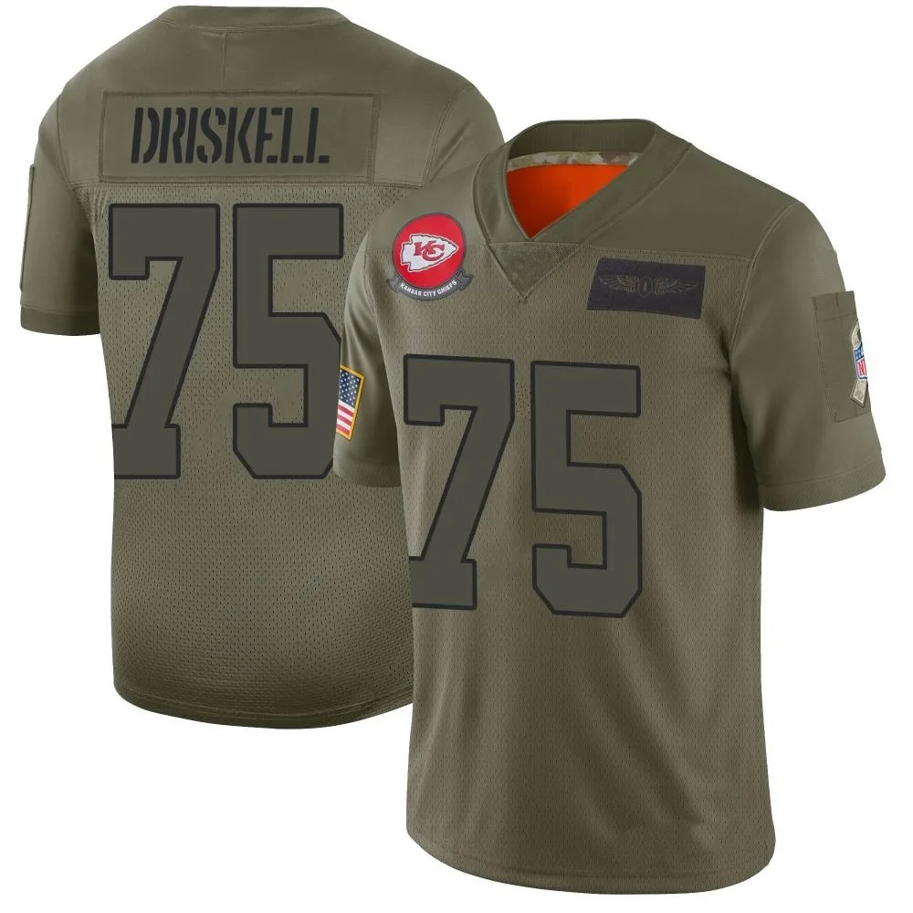 Men's Kansas City Chiefs Ethan Driskell Nike 2019 Salute to Service Limited Camo Jersey Men's Kansas City Chiefs Ethan Driskell Nike 2019 Salute to Service Limited Camo Jersey
