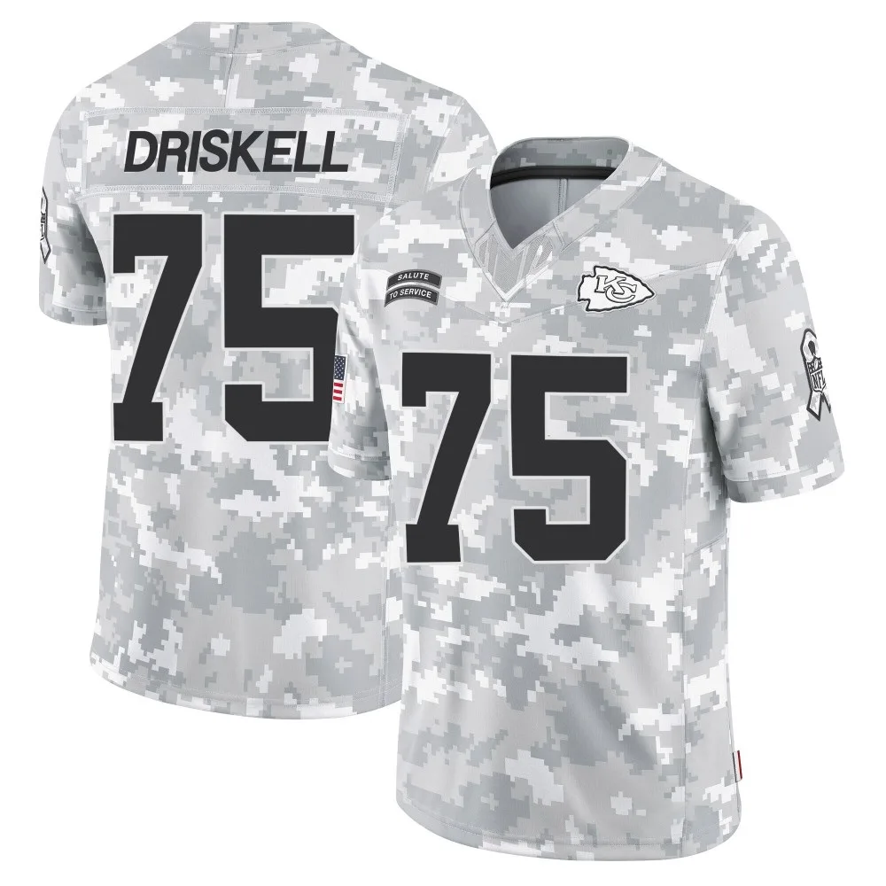 Men's Kansas City Chiefs Ethan Driskell Nike 2024 Salute to Service Limited Arctic Camo Jersey Men's Kansas City Chiefs Ethan Driskell Nike 2024 Salute to Service Limited Arctic Camo Jersey