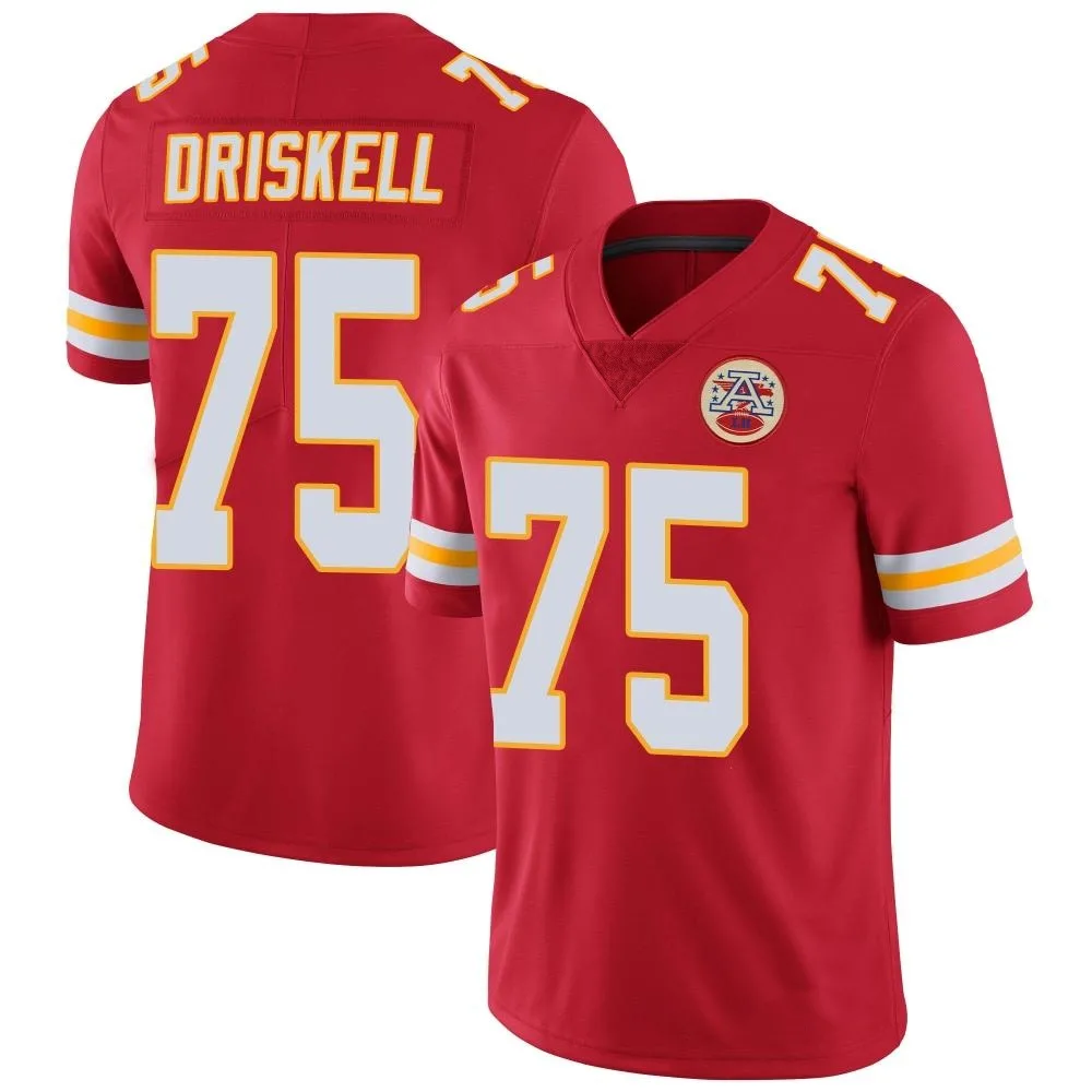 Men's Kansas City Chiefs Ethan Driskell Nike Team Color Vapor Untouchable Limited Red Jersey Men's Kansas City Chiefs Ethan Driskell Nike Team Color Vapor Untouchable Limited Red Jersey
