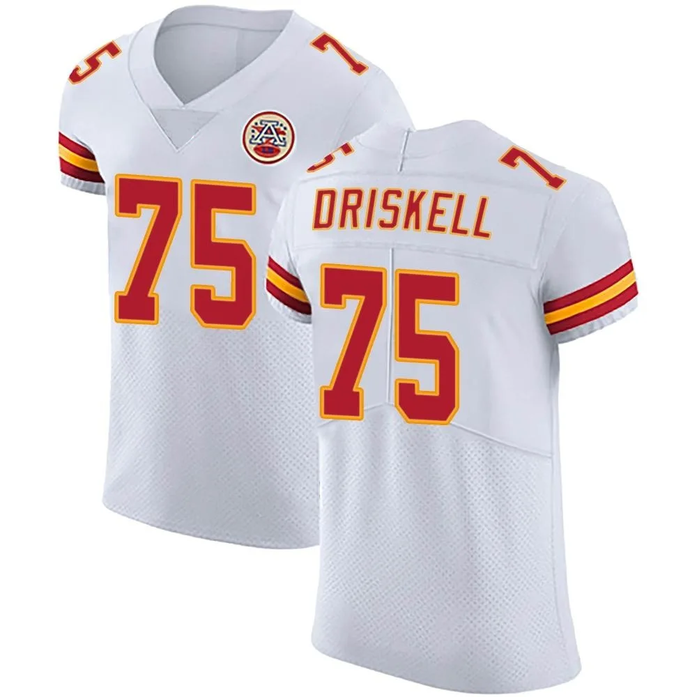Men's Kansas City Chiefs Ethan Driskell Nike Vapor Untouchable Elite White Jersey Men's Kansas City Chiefs Ethan Driskell Nike Vapor Untouchable Elite White Jersey