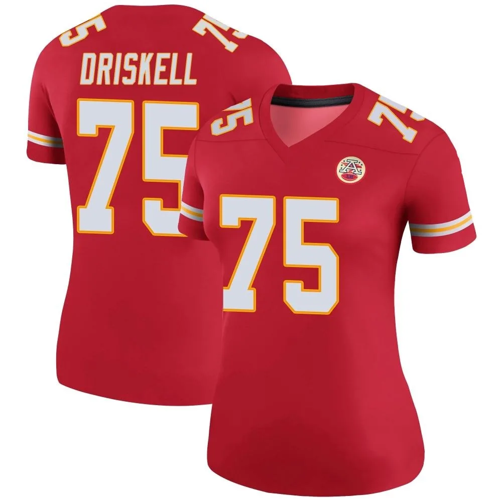 Women's Kansas City Chiefs Ethan Driskell Nike Color Rush Legend Red Jersey Women's Kansas City Chiefs Ethan Driskell Nike Color Rush Legend Red Jersey
