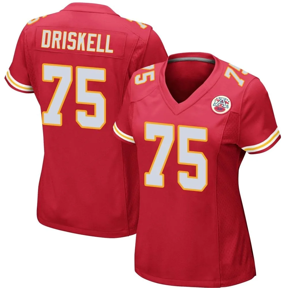 Women's Kansas City Chiefs Ethan Driskell Nike Team Color Game Red Jersey Women's Kansas City Chiefs Ethan Driskell Nike Team Color Game Red Jersey