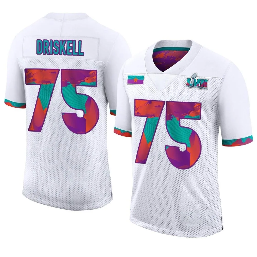 Youth Kansas City Chiefs Ethan Driskell Nike Super Bowl LVII Limited White Jersey Youth Kansas City Chiefs Ethan Driskell Nike Super Bowl LVII Limited White Jersey
