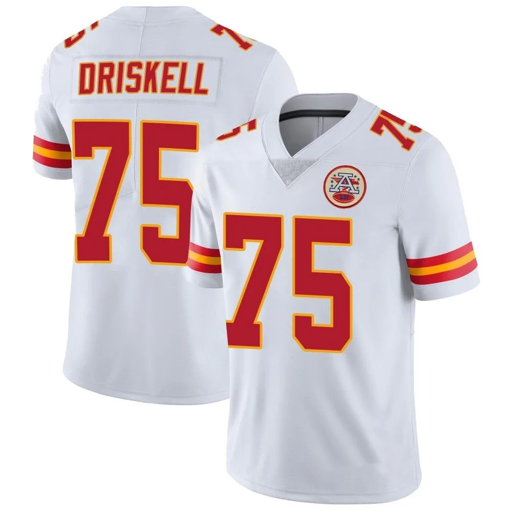 Youth Kansas City Chiefs Ethan Driskell Nike Vapor Untouchable Limited White Jersey Youth Kansas City Chiefs Ethan Driskell Nike Vapor Untouchable Limited White Jersey