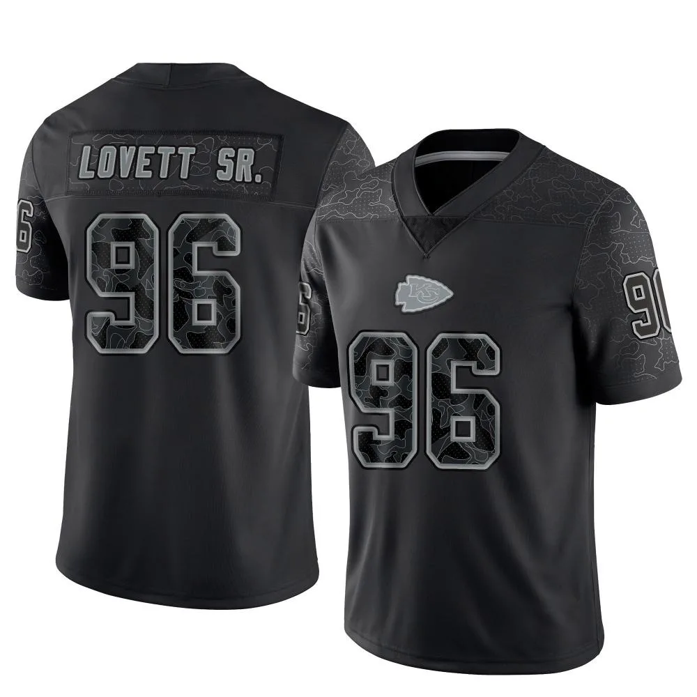 Men's Kansas City Chiefs Fabien Lovett Sr. Nike Reflective Limited Black Jersey Men's Kansas City Chiefs Fabien Lovett Sr. Nike Reflective Limited Black Jersey