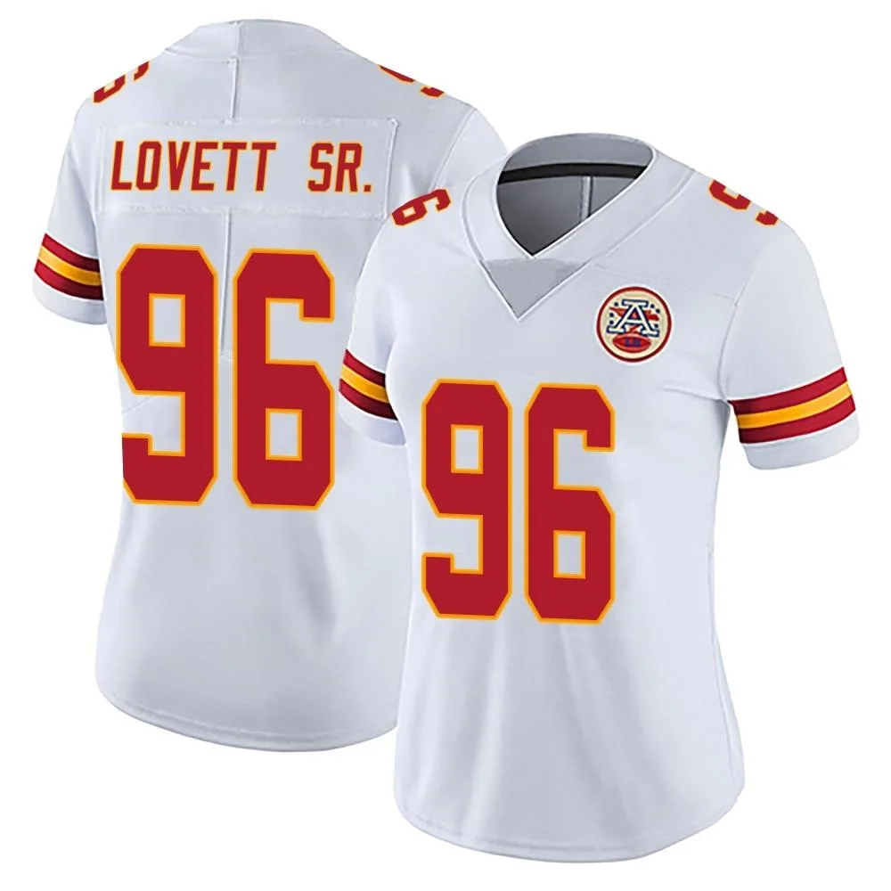 Women's Kansas City Chiefs Fabien Lovett Sr. Nike Vapor Untouchable Limited White Jersey Women's Kansas City Chiefs Fabien Lovett Sr. Nike Vapor Untouchable Limited White Jersey