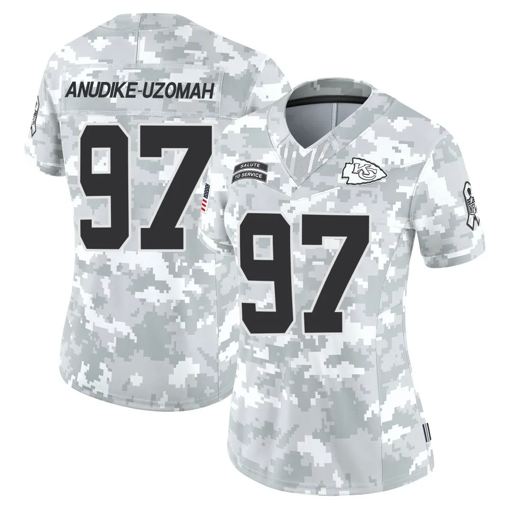 Women's Kansas City Chiefs Felix Anudike-Uzomah Nike 2024 Salute to Service Limited Arctic Camo Jersey Women's Kansas City Chiefs Felix Anudike-Uzomah Nike 2024 Salute to Service Limited Arctic Camo Jersey