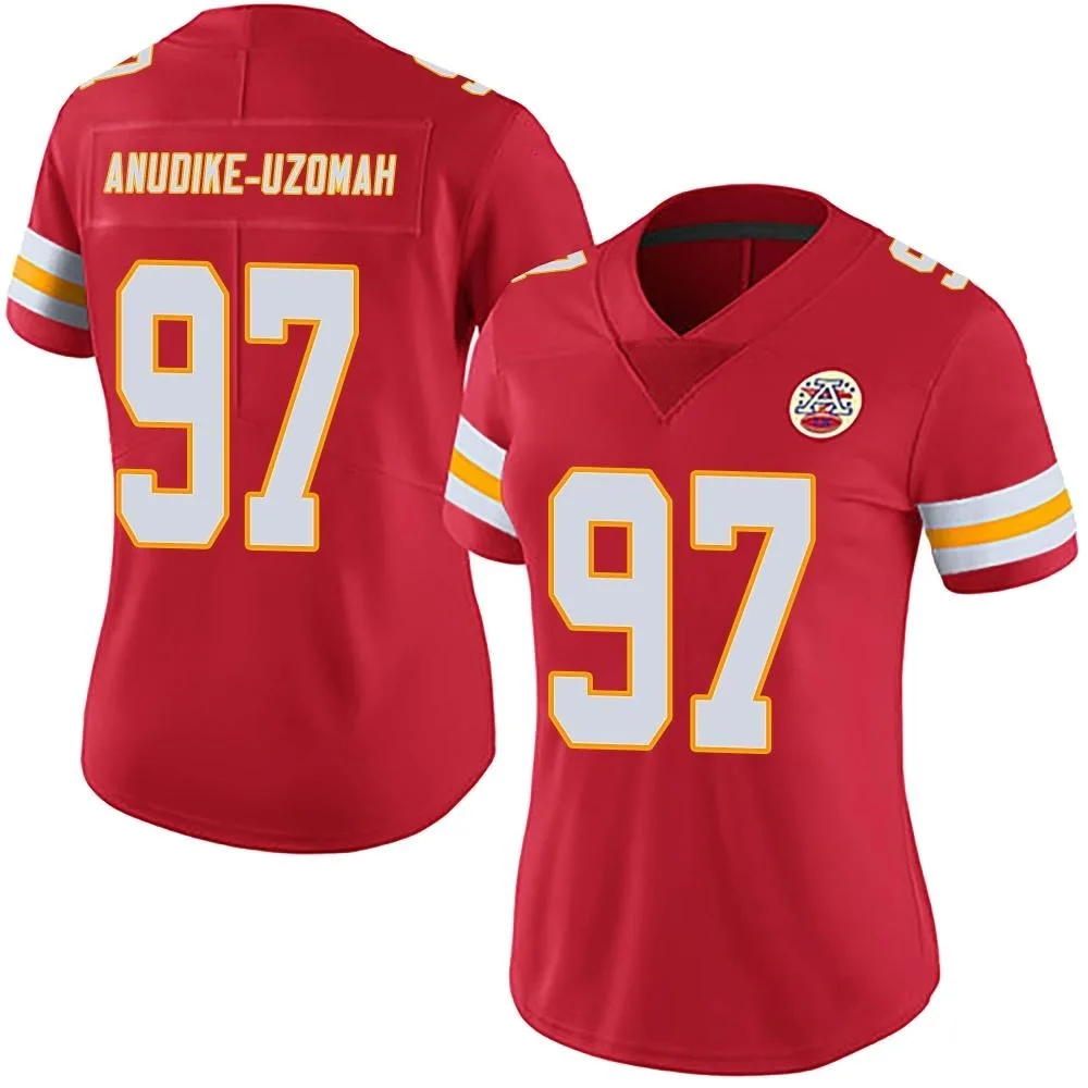 Women's Kansas City Chiefs Felix Anudike-Uzomah Nike Team Color Vapor Untouchable Limited Red Jersey Women's Kansas City Chiefs Felix Anudike-Uzomah Nike Team Color Vapor Untouchable Limited Red Jersey