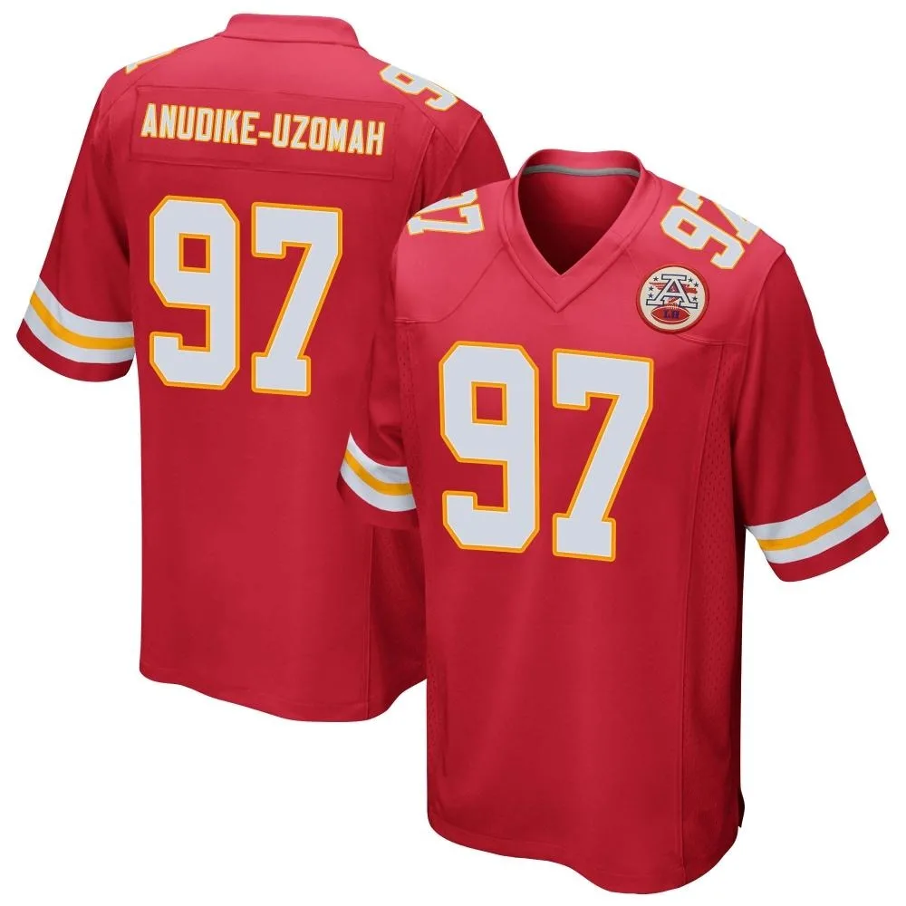 Youth Kansas City Chiefs Felix Anudike-Uzomah Nike Team Color Game Red Jersey Youth Kansas City Chiefs Felix Anudike-Uzomah Nike Team Color Game Red Jersey