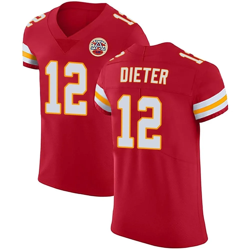 Men's Kansas City Chiefs Gehrig Dieter Nike Team Color Vapor Untouchable Elite Red Jersey Men's Kansas City Chiefs Gehrig Dieter Nike Team Color Vapor Untouchable Elite Red Jersey