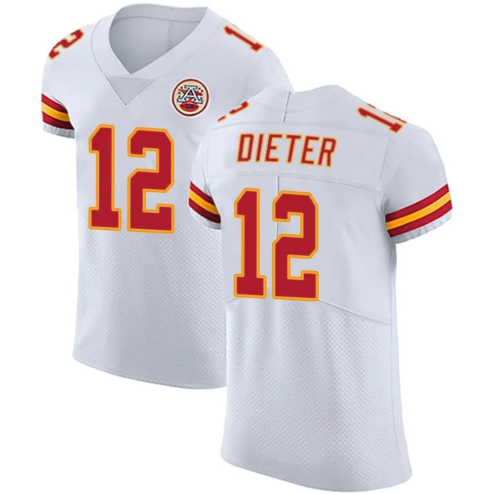 Men's Kansas City Chiefs Gehrig Dieter Nike Vapor Untouchable Elite White Jersey Men's Kansas City Chiefs Gehrig Dieter Nike Vapor Untouchable Elite White Jersey