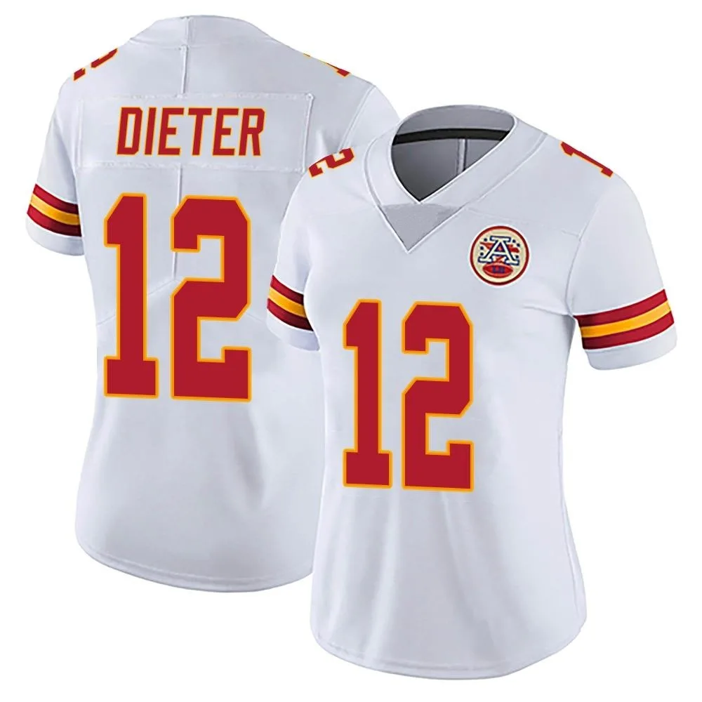 Women's Kansas City Chiefs Gehrig Dieter Nike Vapor Untouchable Limited White Jersey Women's Kansas City Chiefs Gehrig Dieter Nike Vapor Untouchable Limited White Jersey