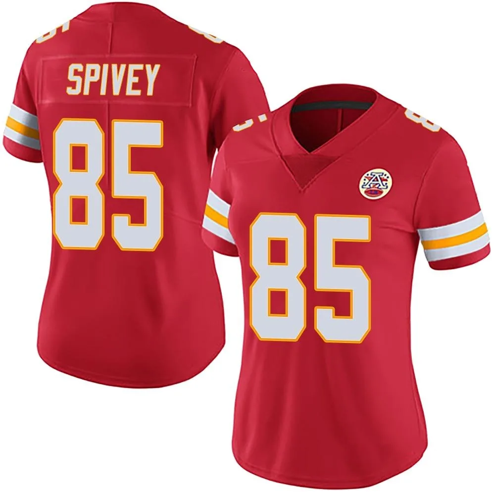 Women's Kansas City Chiefs Geor'quarius Spivey Nike Team Color Vapor Untouchable Limited Red Jersey Women's Kansas City Chiefs Geor'quarius Spivey Nike Team Color Vapor Untouchable Limited Red Jersey