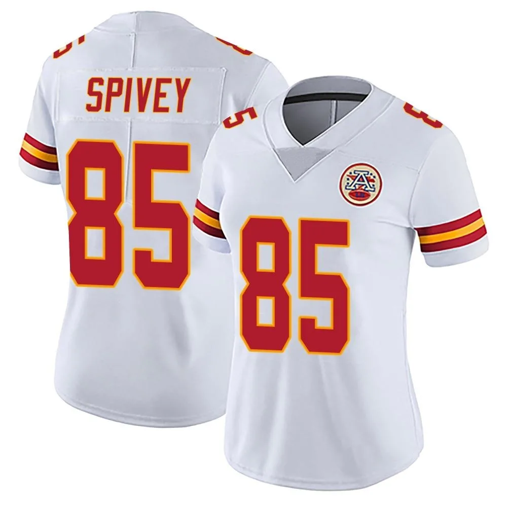 Women's Kansas City Chiefs Geor'quarius Spivey Nike Vapor Untouchable Limited White Jersey Women's Kansas City Chiefs Geor'quarius Spivey Nike Vapor Untouchable Limited White Jersey