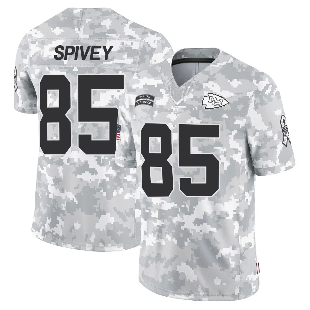 Youth Kansas City Chiefs Geor'quarius Spivey Nike 2024 Salute to Service Limited Arctic Camo Jersey Youth Kansas City Chiefs Geor'quarius Spivey Nike 2024 Salute to Service Limited Arctic Camo Jersey