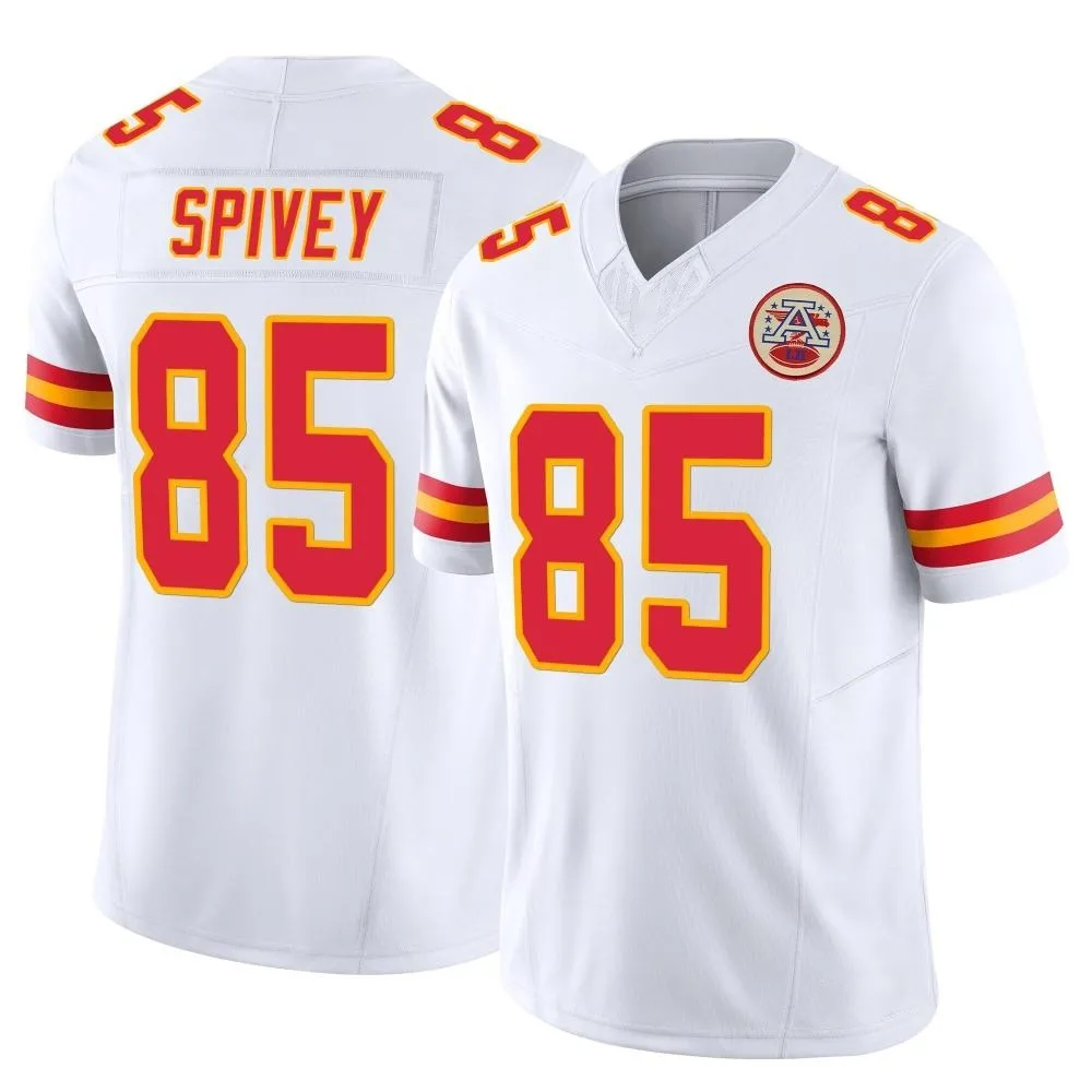 Youth Kansas City Chiefs Geor'quarius Spivey Nike Vapor F.U.S.E. Limited White Jersey Youth Kansas City Chiefs Geor'quarius Spivey Nike Vapor F.U.S.E. Limited White Jersey