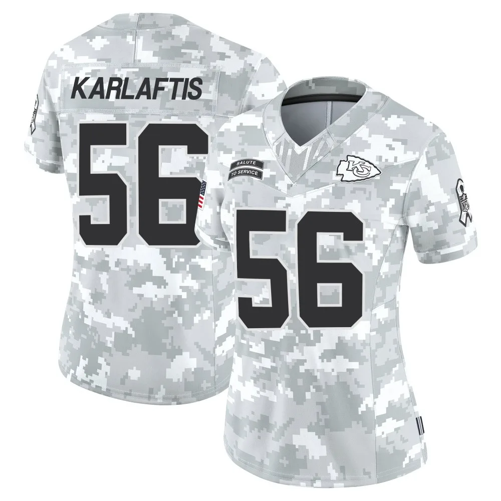 Women's Kansas City Chiefs George Karlaftis Nike 2024 Salute to Service Limited Arctic Camo Jersey Women's Kansas City Chiefs George Karlaftis Nike 2024 Salute to Service Limited Arctic Camo Jersey