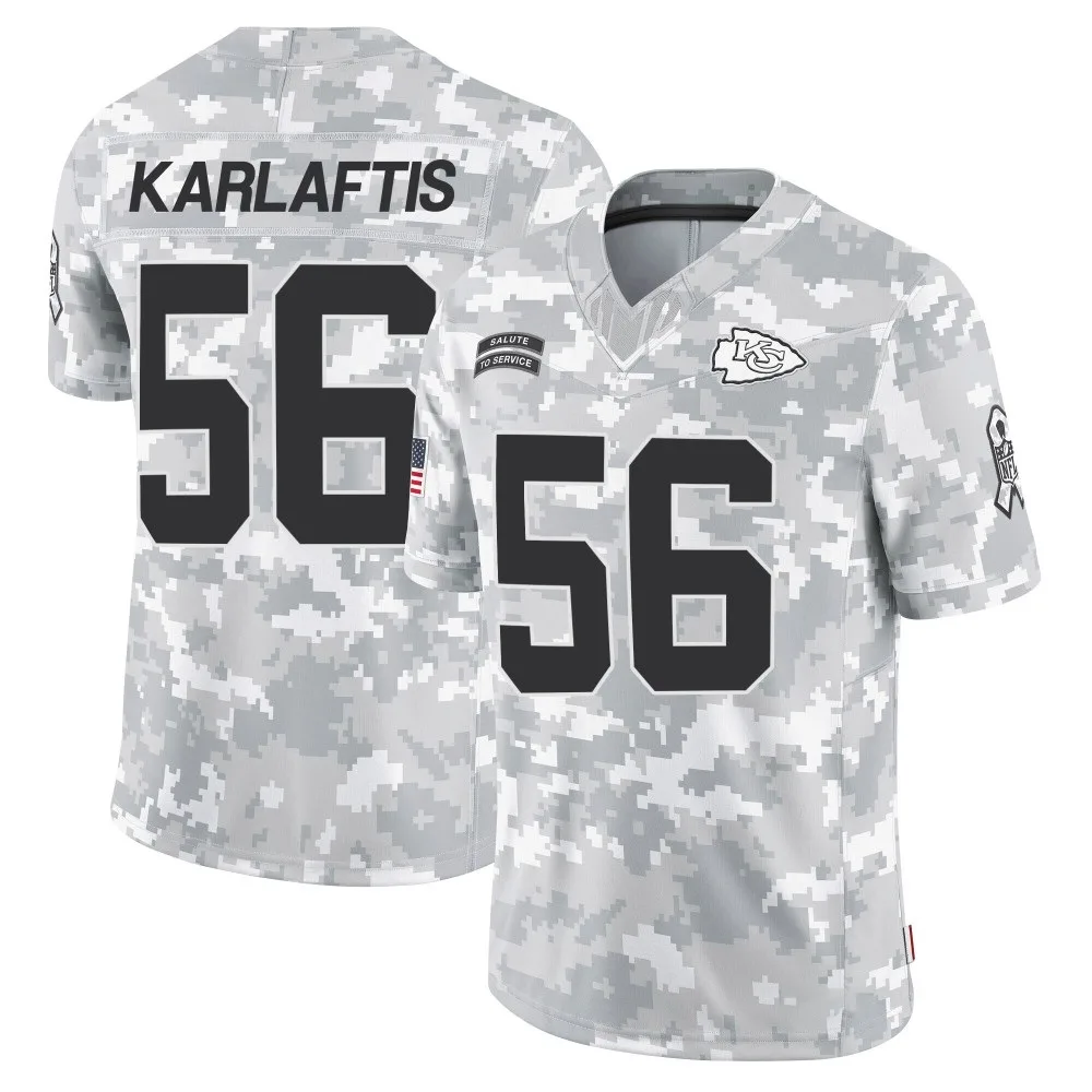 Youth Kansas City Chiefs George Karlaftis Nike 2024 Salute to Service Limited Arctic Camo Jersey Youth Kansas City Chiefs George Karlaftis Nike 2024 Salute to Service Limited Arctic Camo Jersey