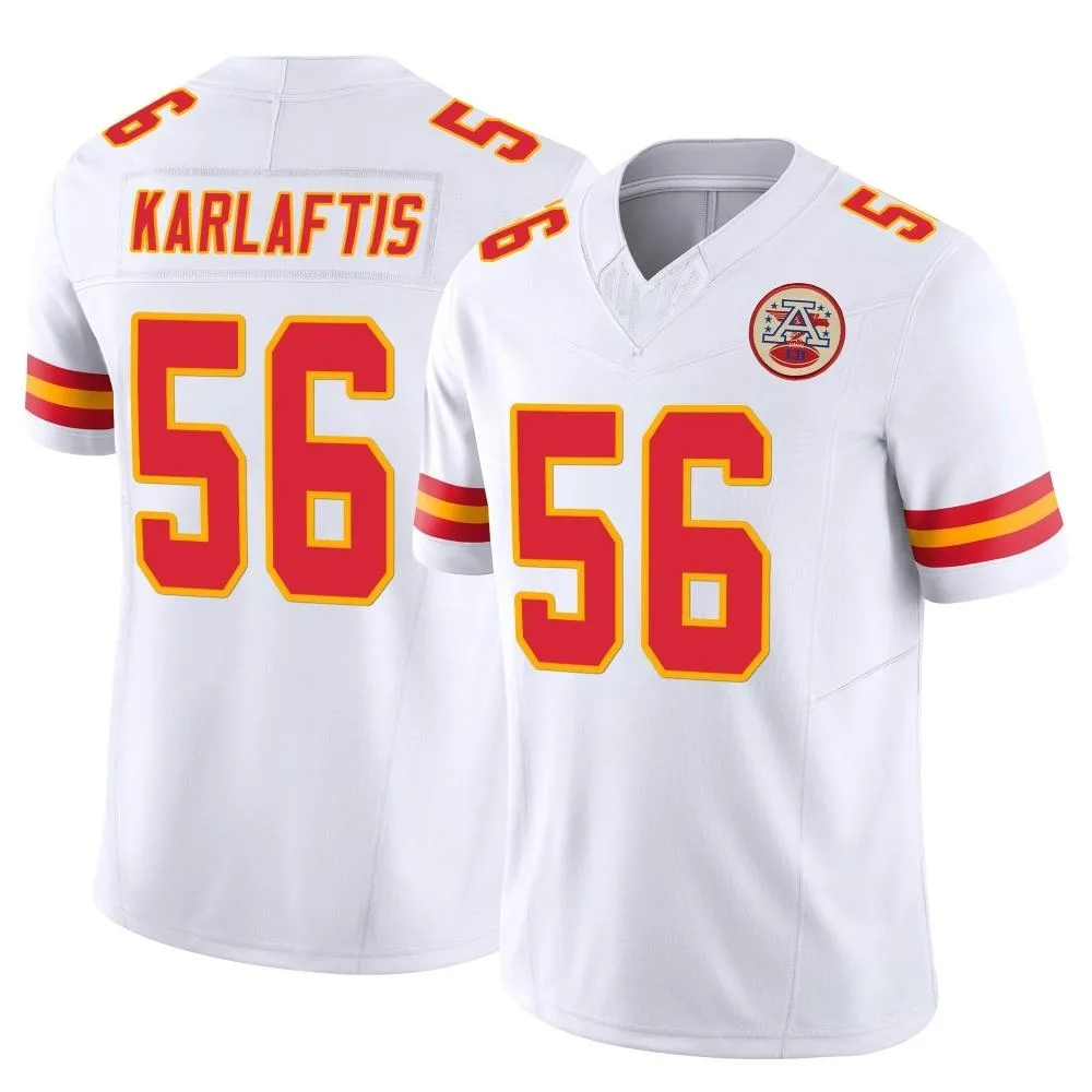 Youth Kansas City Chiefs George Karlaftis Nike Vapor F.U.S.E. Limited White Jersey Youth Kansas City Chiefs George Karlaftis Nike Vapor F.U.S.E. Limited White Jersey