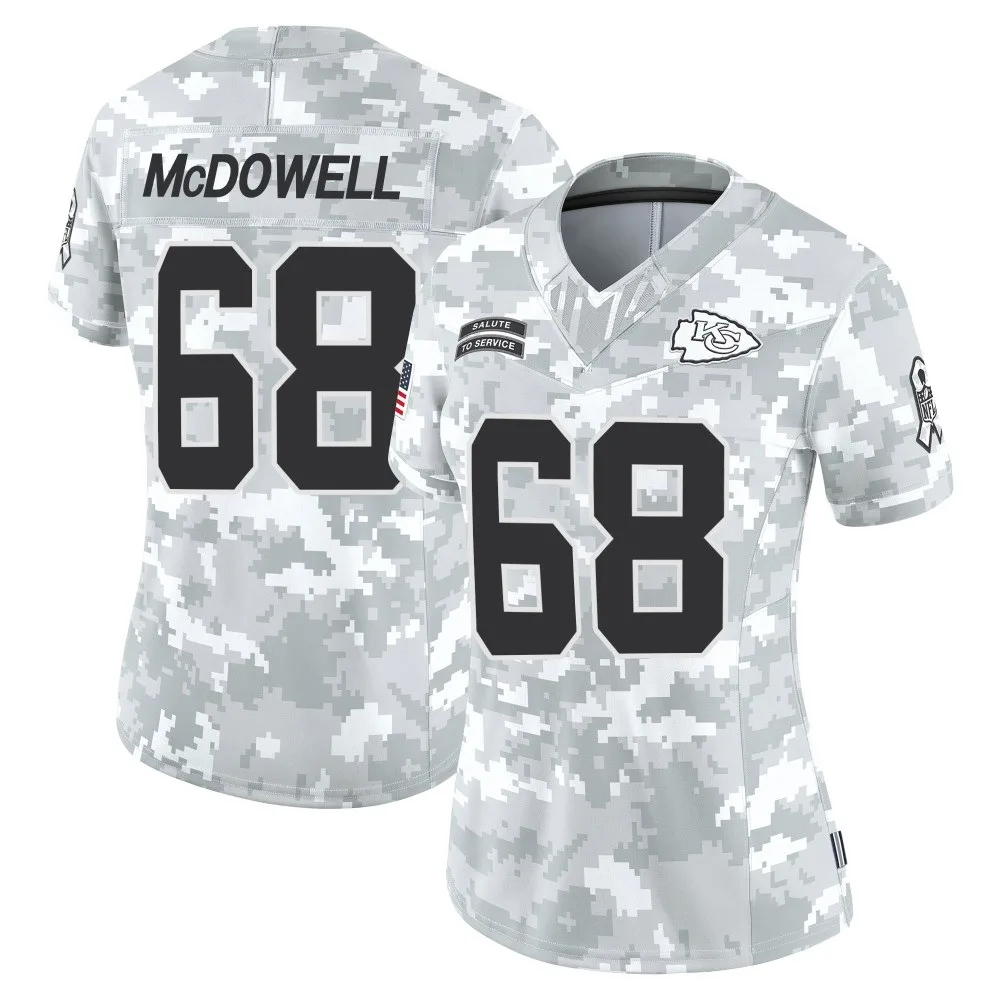 Women's Kansas City Chiefs Griffin Mcdowell Nike 2024 Salute to Service Limited Arctic Camo Jersey Women's Kansas City Chiefs Griffin Mcdowell Nike 2024 Salute to Service Limited Arctic Camo Jersey