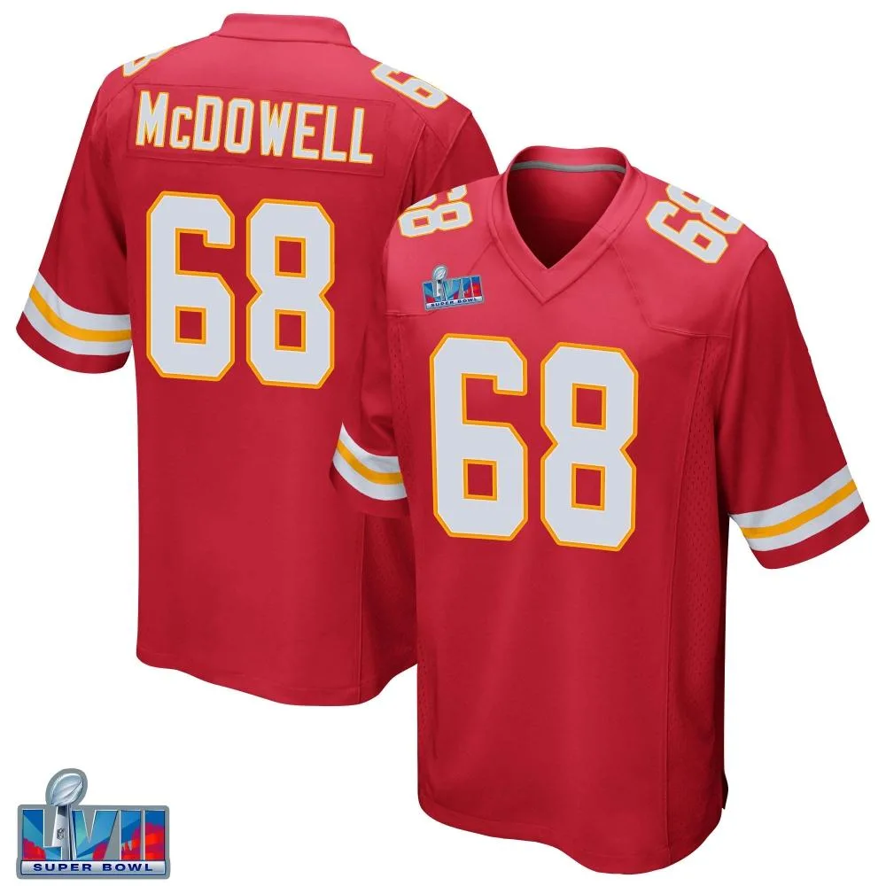 Youth Kansas City Chiefs Griffin Mcdowell Nike Team Color Super Bowl LVII Patch Game Red Jersey Youth Kansas City Chiefs Griffin Mcdowell Nike Team Color Super Bowl LVII Patch Game Red Jersey