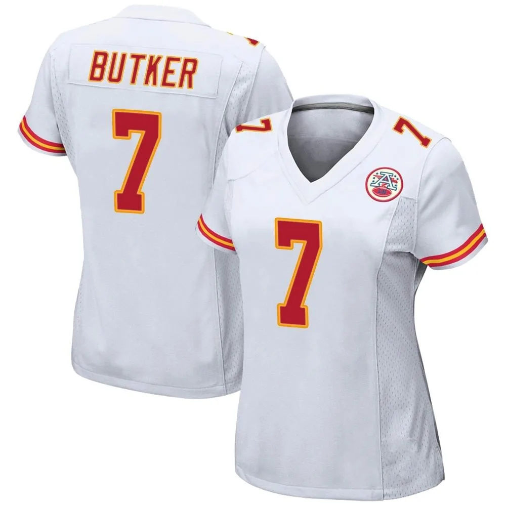 Women's Kansas City Chiefs Harrison Butker Nike Game White Jersey Women's Kansas City Chiefs Harrison Butker Nike Game White Jersey