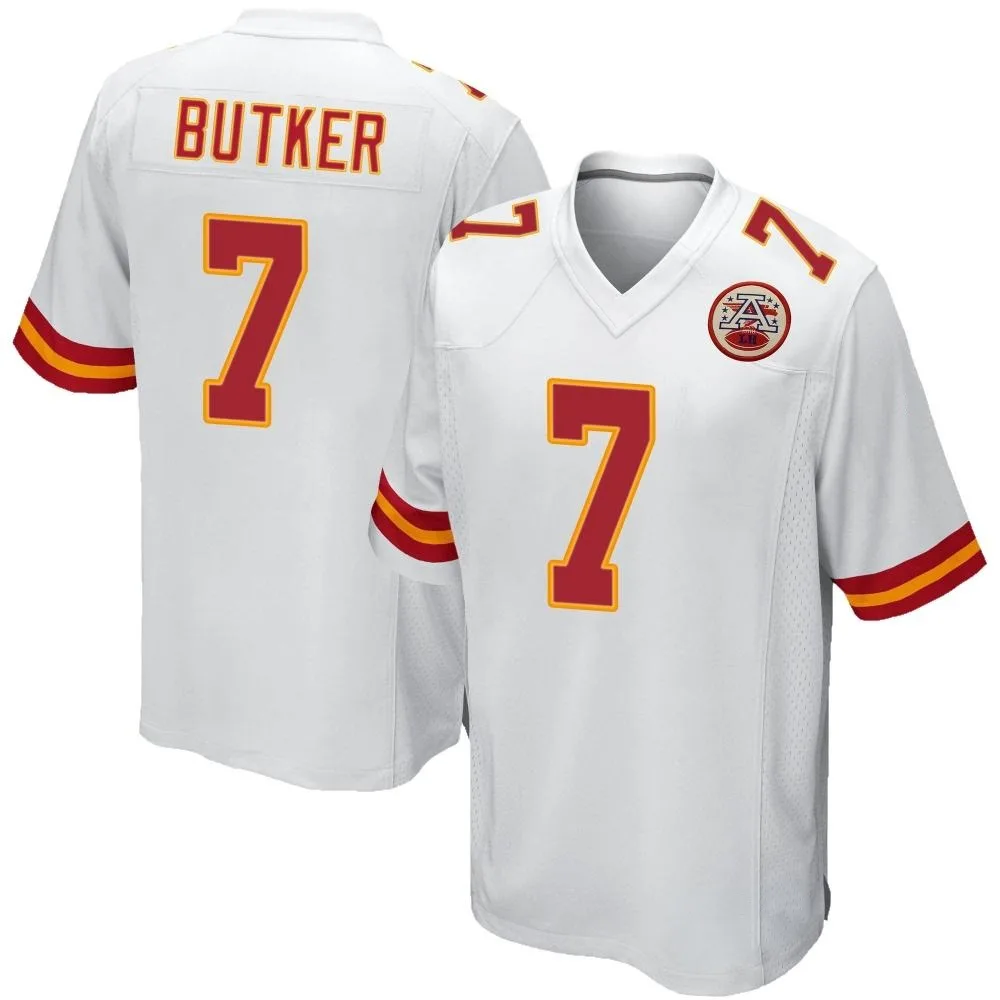 Youth Kansas City Chiefs Harrison Butker Nike Game White Jersey Youth Kansas City Chiefs Harrison Butker Nike Game White Jersey