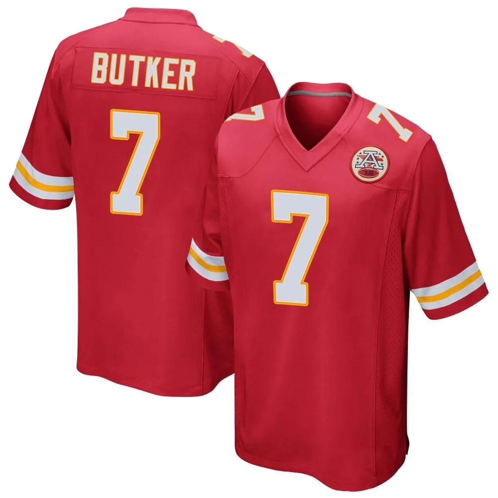 Youth Kansas City Chiefs Harrison Butker Nike Team Color Game Red Jersey Youth Kansas City Chiefs Harrison Butker Nike Team Color Game Red Jersey