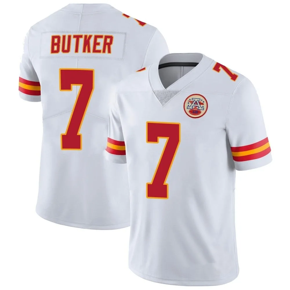 Youth Kansas City Chiefs Harrison Butker Nike Vapor Untouchable Limited White Jersey Youth Kansas City Chiefs Harrison Butker Nike Vapor Untouchable Limited White Jersey